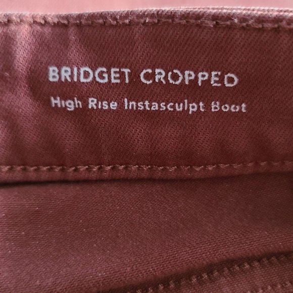 DL1961 X Marianna Hewitt Bridget Cropped High Rise Instasculpt Boot 18W Redwood - Picture 5 of 12